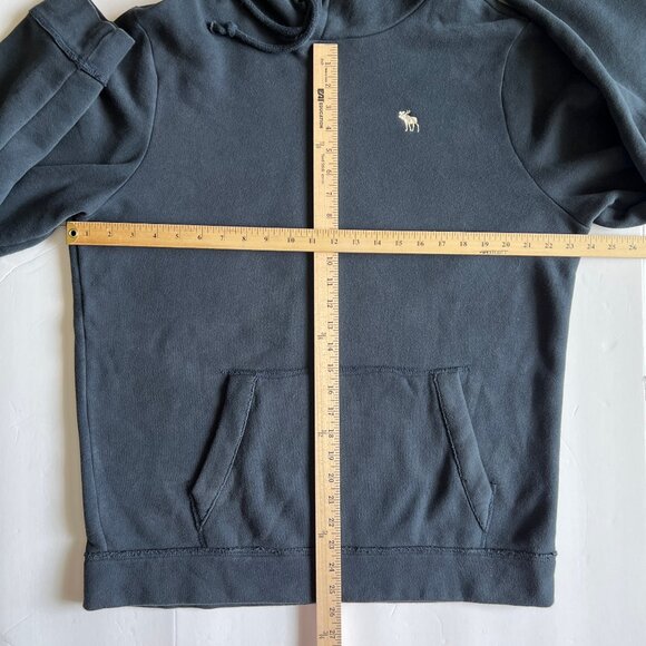 Abercrombie & Fitch Men's Pullover Soft Navy Blue Hoodie, Size XL, EC! - Picture 5 of 14